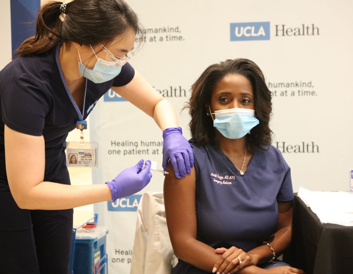 First Vaccines Administered at UCLA Health